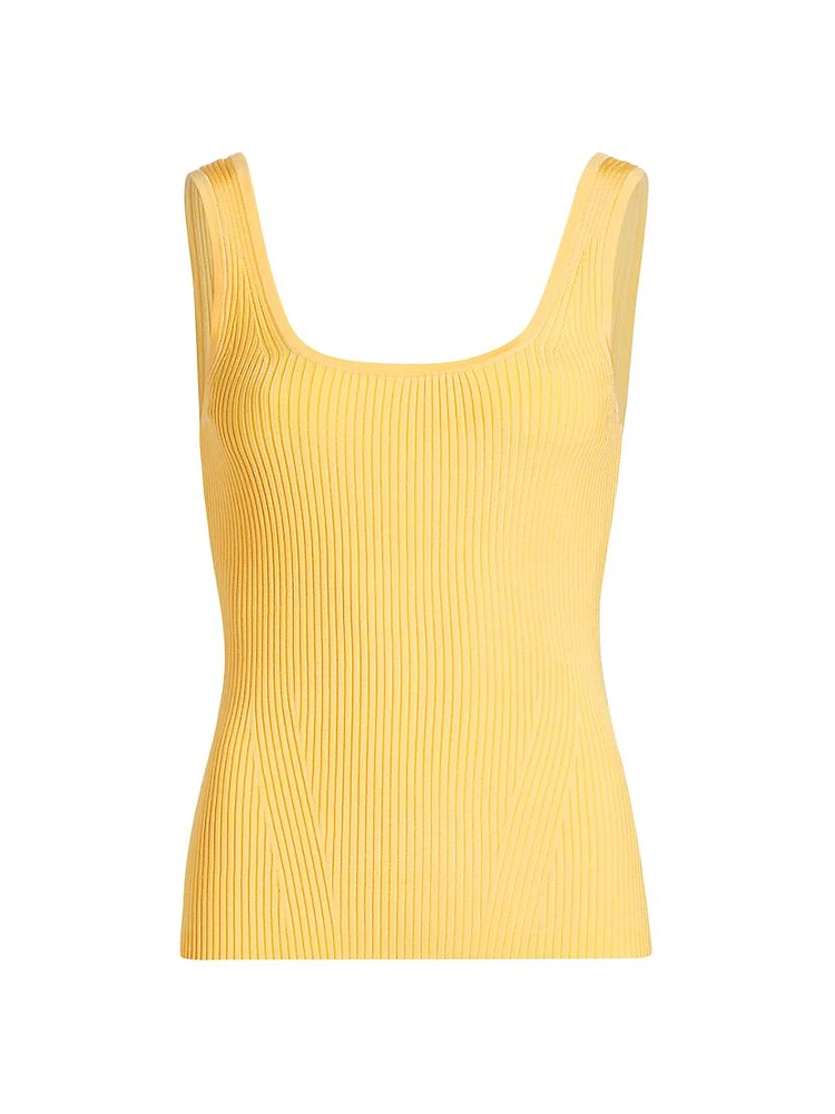 Scoopneck Rib-Knit Tank