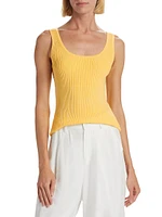 Scoopneck Rib-Knit Tank