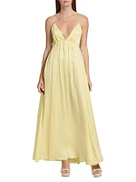 Silk Open-Back Gown