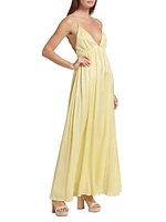 Silk Open-Back Gown