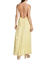 Silk Open-Back Gown