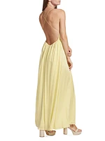 Silk Open-Back Gown