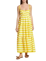 Alight Stripe Linen Maxi Dress