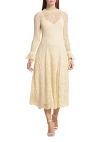 August Knit Lace Midi-Dress