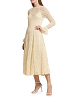 August Knit Lace Midi-Dress