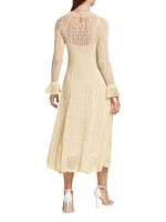 August Knit Lace Midi-Dress