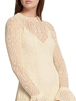 August Knit Lace Midi-Dress