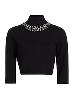 Matchmaker High Neck Crop Blouse