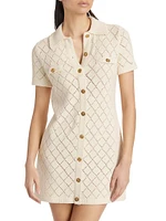 Matchmaker Cotton-Blend Polo Minidress