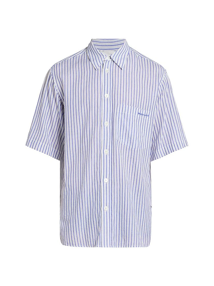 Labilio Striped Button-Front Shirt