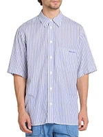 Labilio Striped Button-Front Shirt