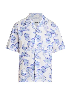 Lazlo Blurred Floral Camp Shirt