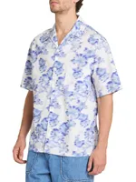 Lazlo Blurred Floral Camp Shirt