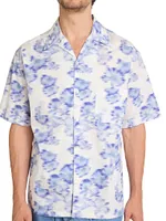 Lazlo Blurred Floral Camp Shirt