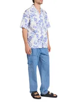 Lazlo Blurred Floral Camp Shirt