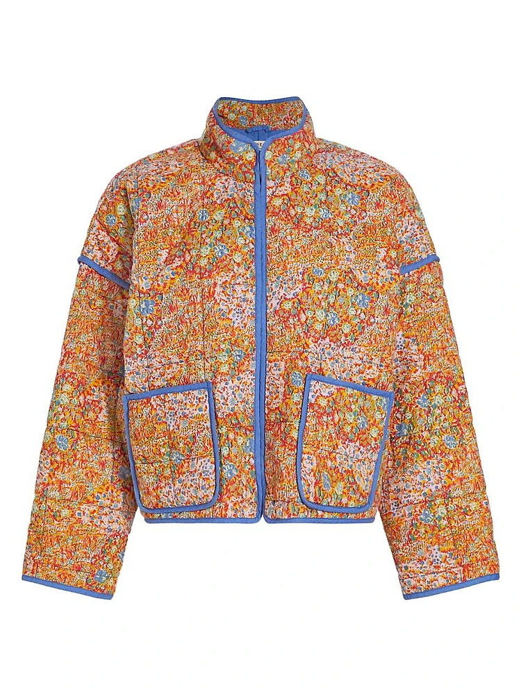 Chloe Floral Cotton-Blend Jacket