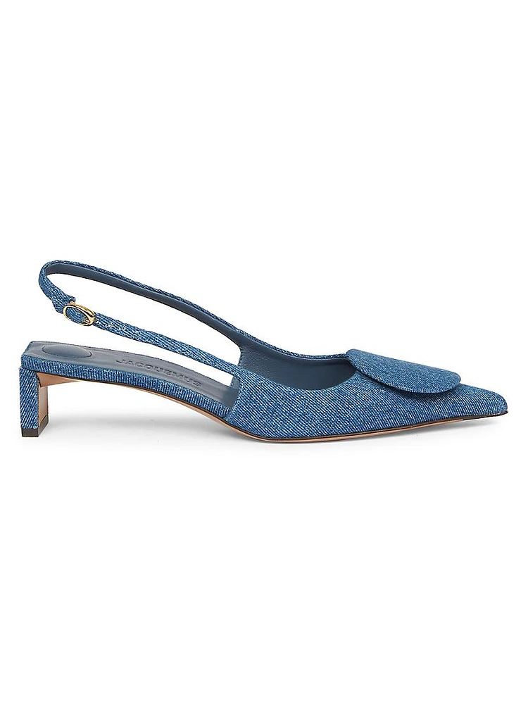 Les Slingbacks 40MM Denim