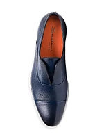 Atlantis Burnished Cap-Toe Loafers