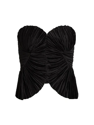 Jace Metallic Bustier Top