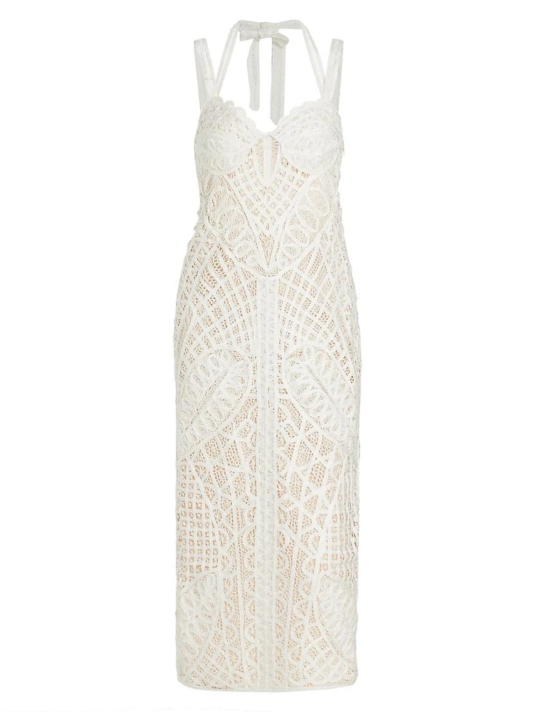 Louise Lace Midi Dress