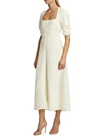 Karissa Ruched A-Line Midi-Dress