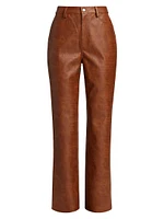 Lenny Croc Faux-Leather Pants