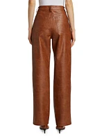 Lenny Croc Faux-Leather Pants