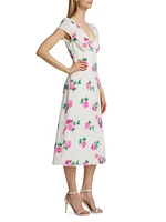 Ceci Floral Midi-Dress