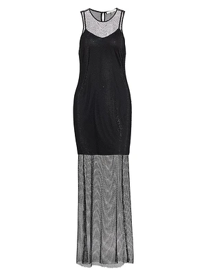 Mika Crystal Mesh Maxi Dress