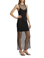 Mika Crystal Mesh Maxi Dress