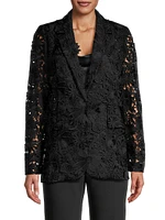 Kehlani Floral Eyelet Jacket