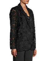 Kehlani Floral Eyelet Jacket