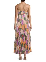 Hadley Pleated Floral Gown