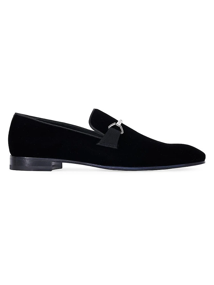 Horatio Velvet Horsebit Loafers