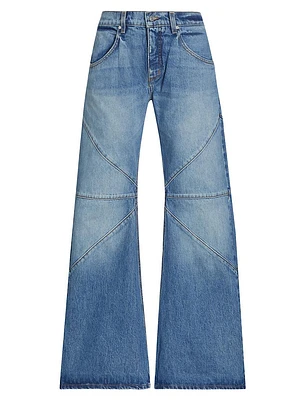 Bowie Seam Detail Low-Rise Jeans