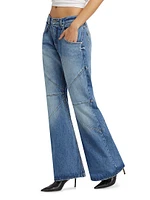 Bowie Seam Detail Low-Rise Jeans