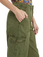 Channing Cotton Twill Straight-Leg Pants