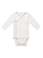 Baby's 3-Pack Crossbody Cotton Bodsuit Set