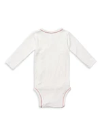 Baby's 3-Pack Crossbody Cotton Bodsuit Set