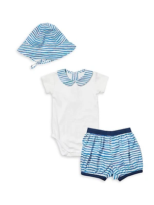 Baby's Sunny 3-Piece Cotton Bodysuit Bundle