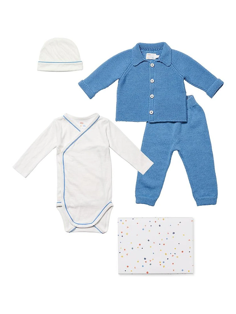 Baby's Essentials 4-Piece Cotton Bodysuit Bundle