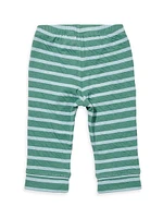 Baby's Striped Long-Sleeve T-Shirt & Leggings Set