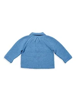 Baby's Wool Knit Cardigan, Joggers & Blanket Gift Set