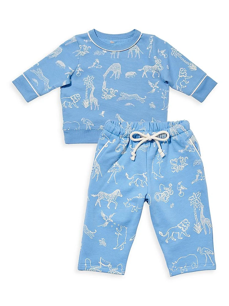 Baby Boy's Crewneck Sweatshirt & Joggers Set