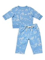 Baby Boy's Crewneck Sweatshirt & Joggers Set