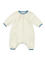 Baby's Bubble Coveralls & Blanket Set