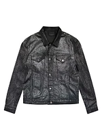 Dean Shimmer-Coated Trucker Jacket