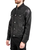 Dean Shimmer-Coated Trucker Jacket