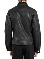 Dean Shimmer-Coated Trucker Jacket