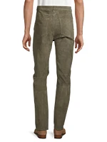 Greyson Suede Slim-Fit Pants